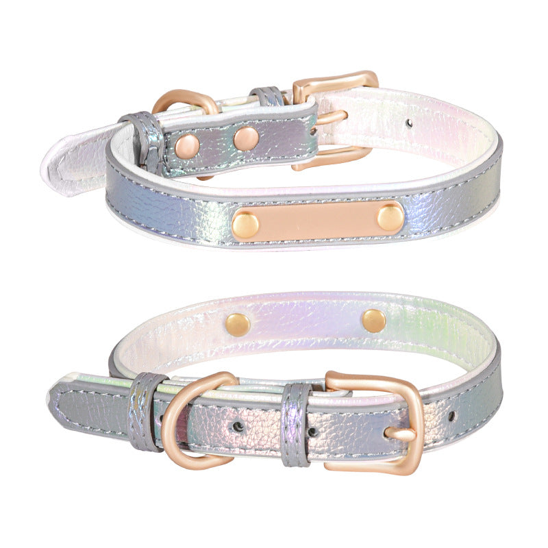Adjustable Engraved Dog Collar and Leash for Small Dogs
