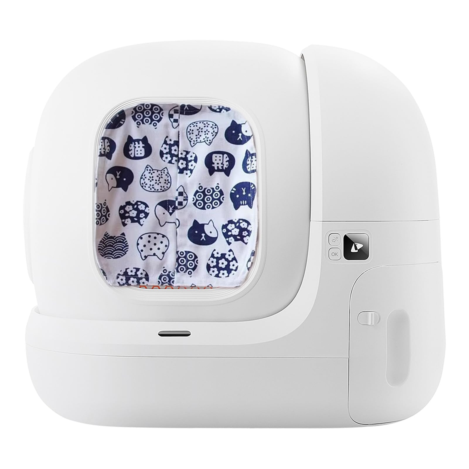 Self-Cleaning Litter Box With Privacy Curtain