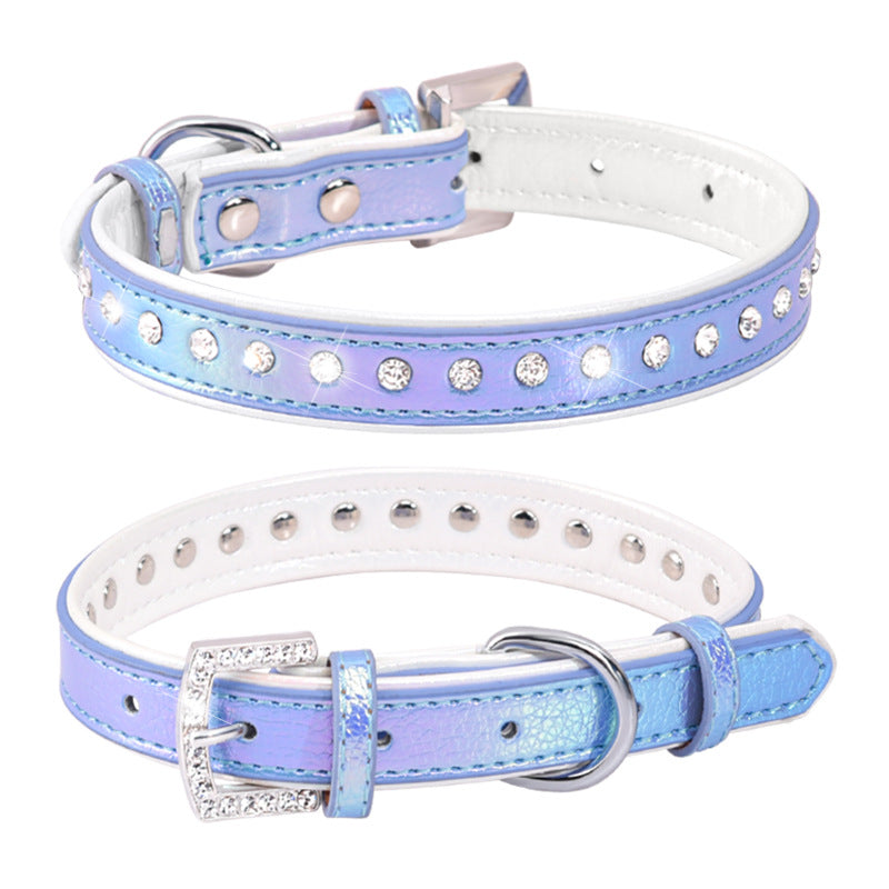 Adjustable Engraved Dog Collar and Leash for Small Dogs
