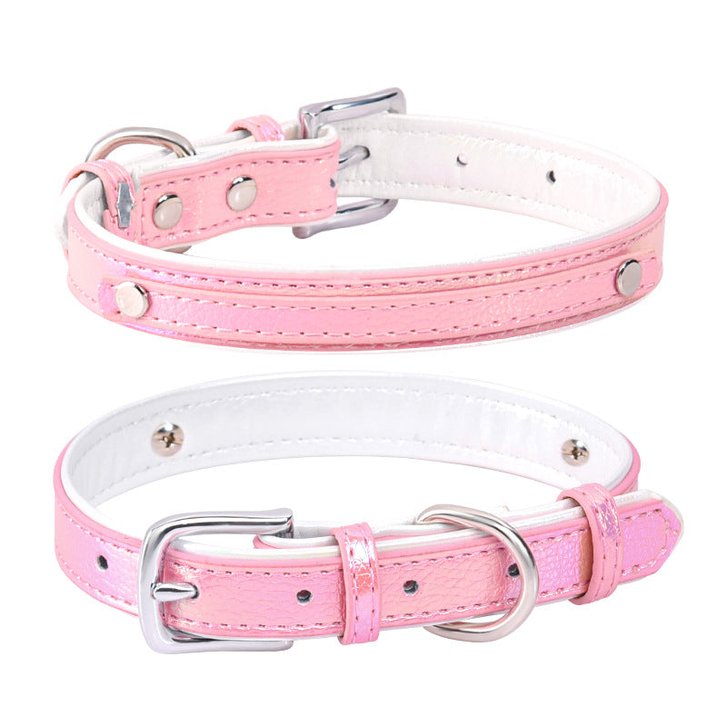 Adjustable Engraved Dog Collar and Leash for Small Dogs