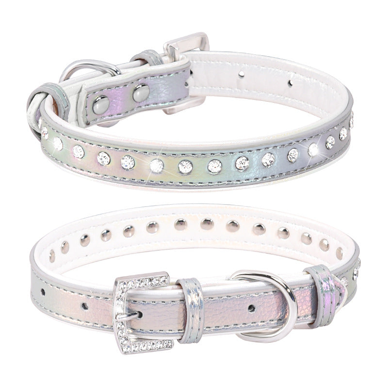 Adjustable Engraved Dog Collar and Leash for Small Dogs