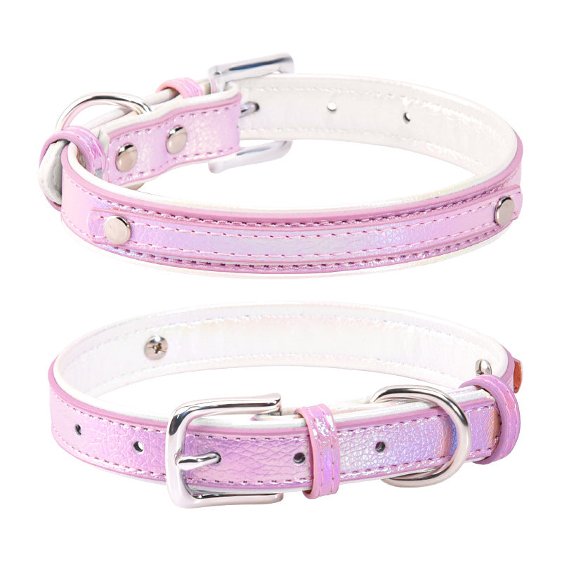 Adjustable Engraved Dog Collar and Leash for Small Dogs