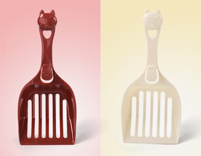 Cat Head Plastic Litter Scoop - Cat Litter Shovel