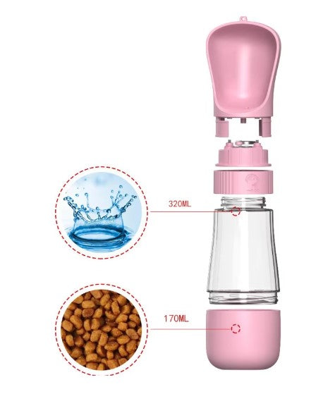 2 In 1 Portable Water Bottle Dog