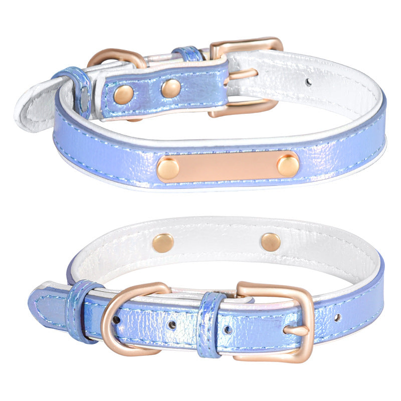 Adjustable Engraved Dog Collar and Leash for Small Dogs