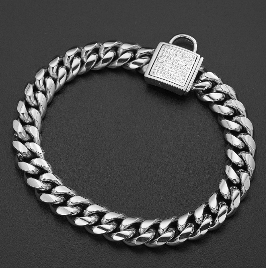 Cuban link Gold Chain Dog Collar